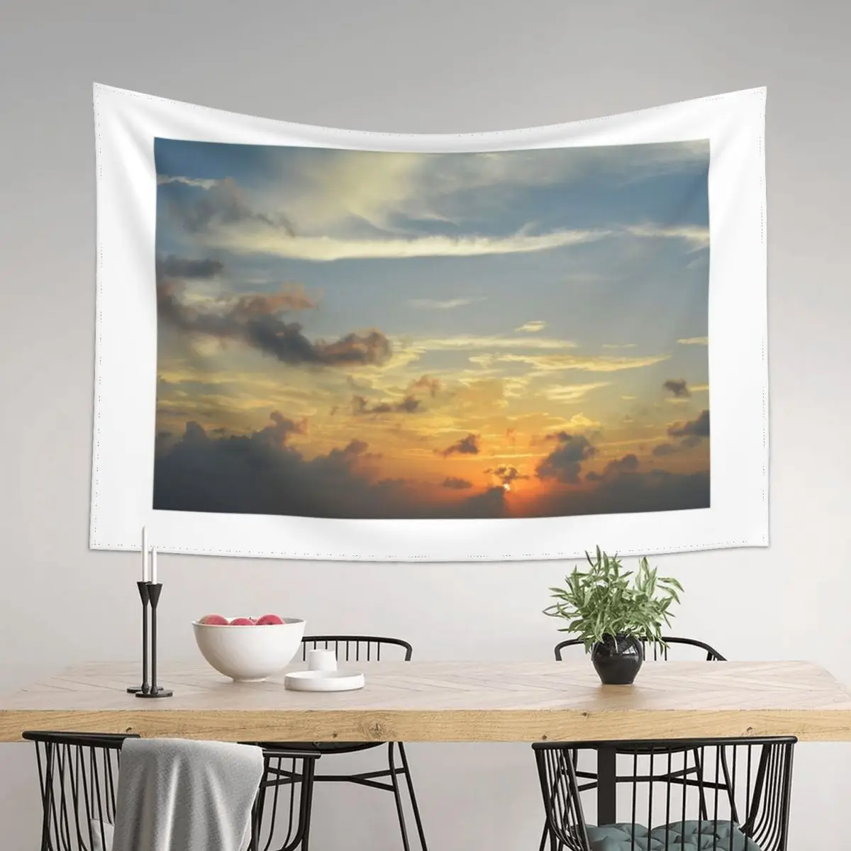 

Beautiful sky at sunset with clouds Tapestry Anime Decor Decoration For Rooms House Decor Bedroom Deco Tapestry