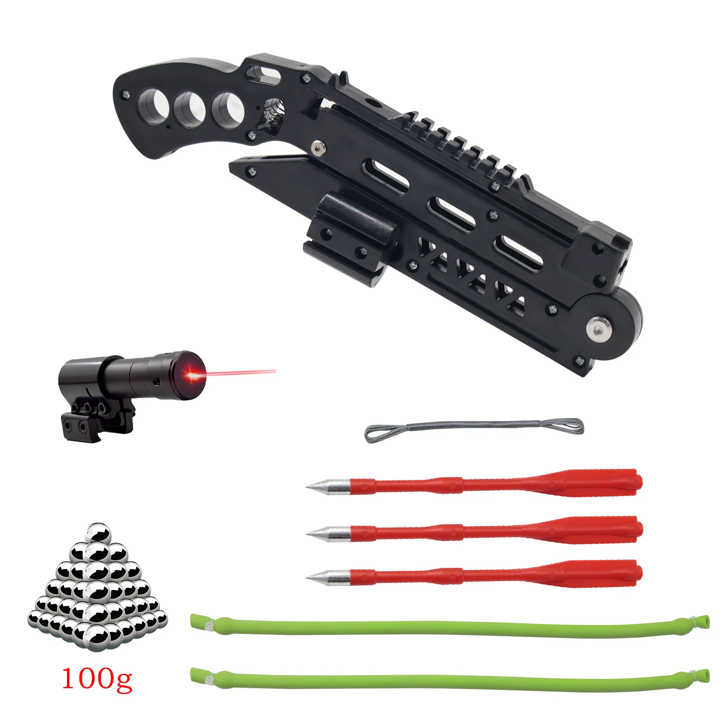 Foldable Slingshot Set Dual‑Purpose Outdoor Practice Catapult Kit with Full Accessories for Target Shooting Sport Entertainment