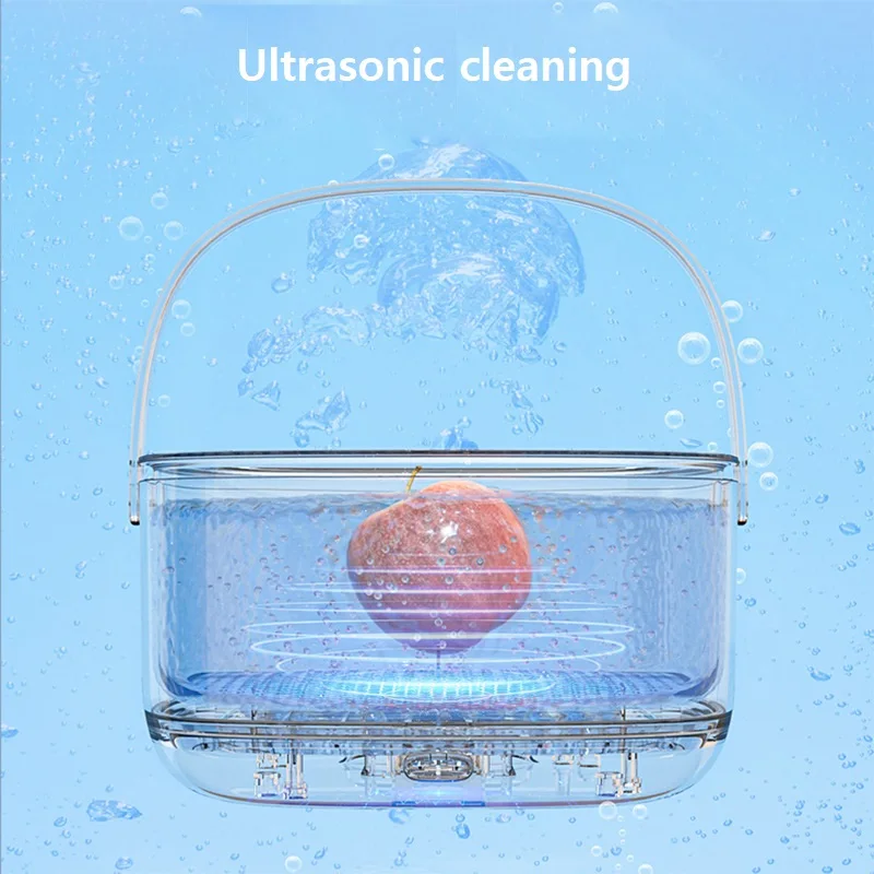 Ultrasonic Fruit Vegetable Washing Machine Wireless Food Purifier Household Disinfection Decontaminate