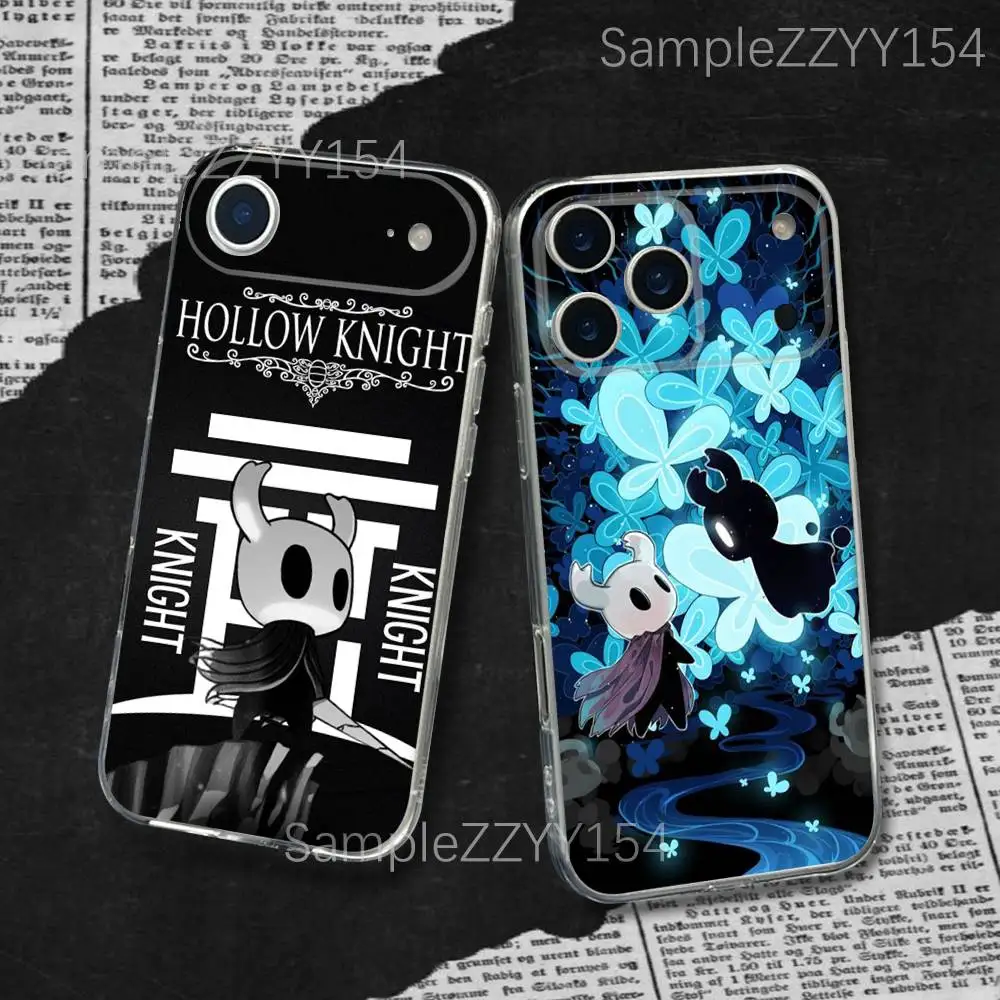 H-Hollow Knight Game For iPhone 17,16,15,14,13,12,11 Plus,Pro,Max,XR,XS,X,7,8 Plus,SE,Mini Transparent Thin Phone Case