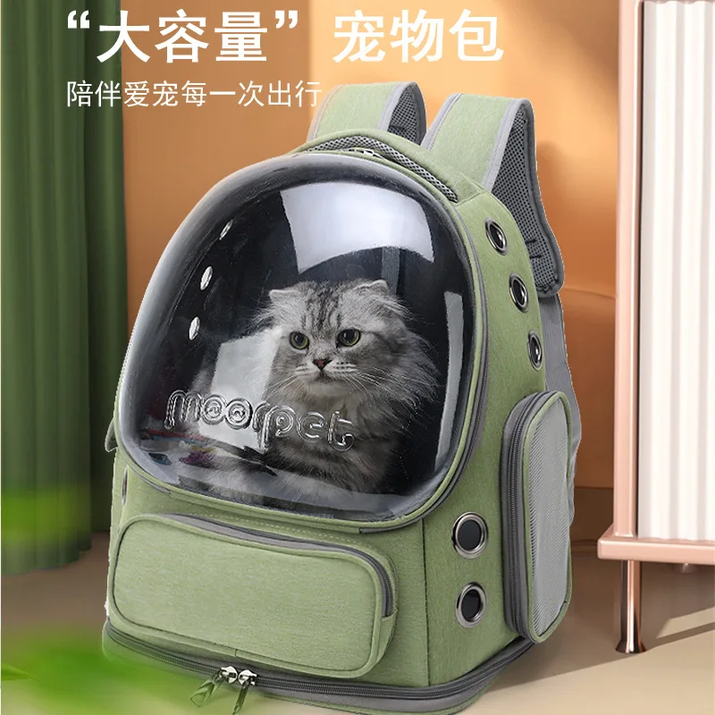 Pet Outing Portable Backpack Breathable Space Capsule Viewing Cat Bag Large Space Dog Bag