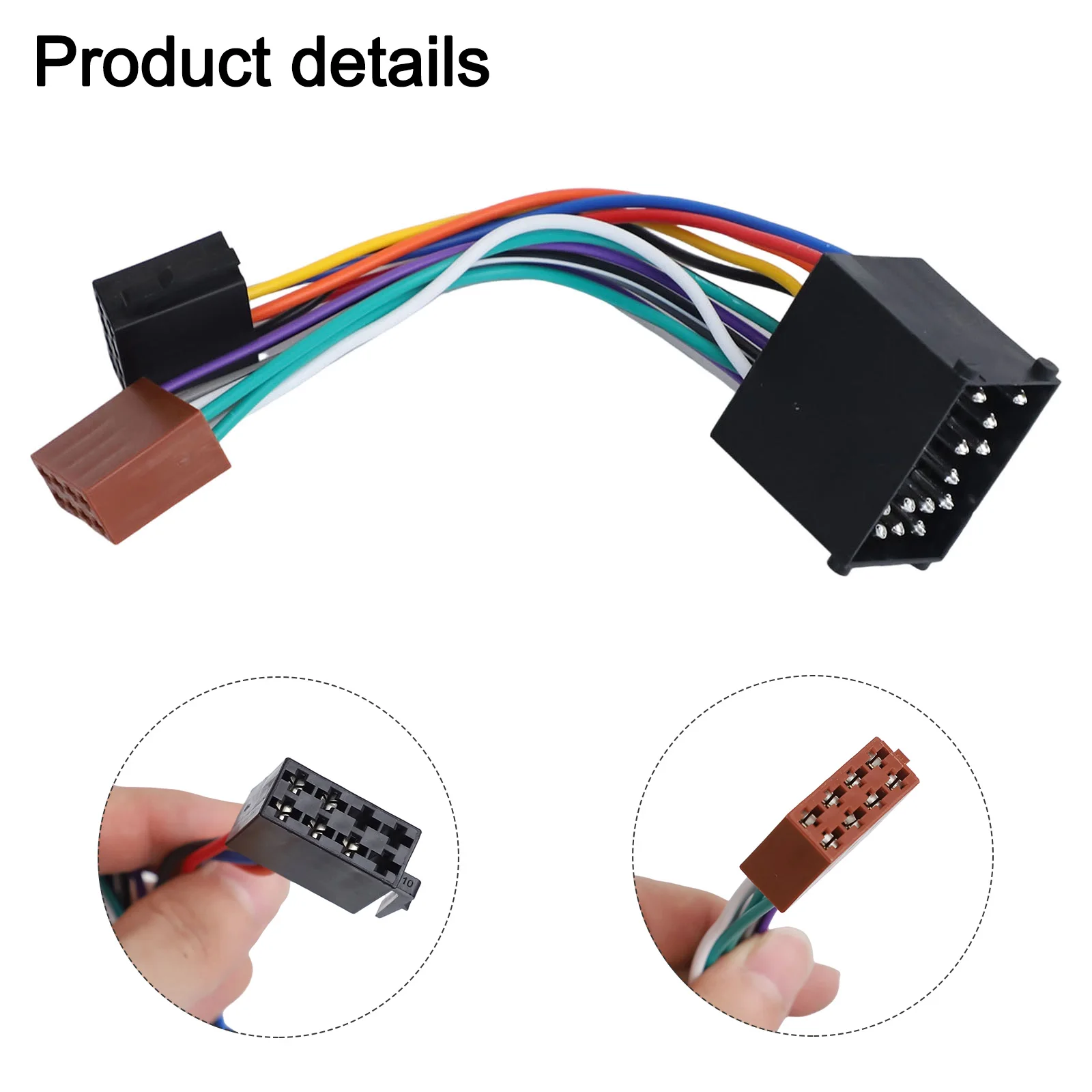 1 Pcs Car Radio ISO Adapter Switch Cable For BMW E36 E39 E46 E56 For LAND ROVER ISO Harness Adapter Cable Accessories