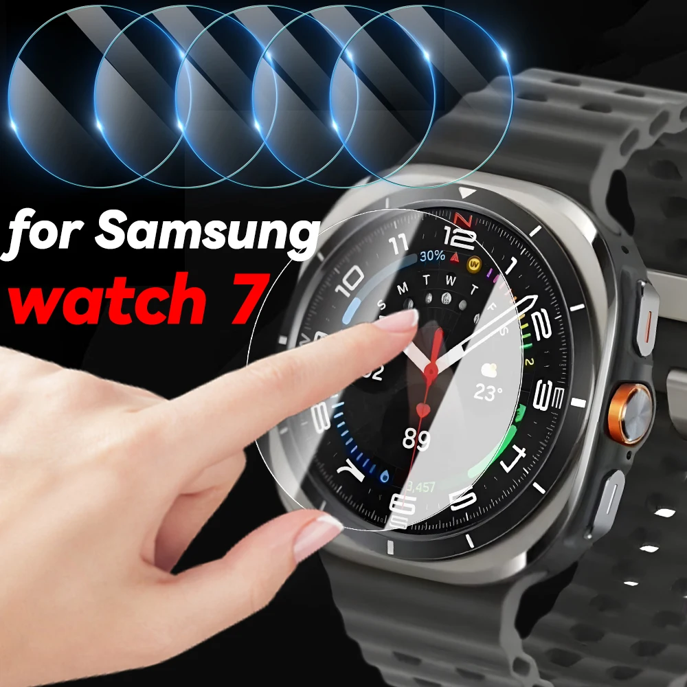 For Samsung Galaxy Watch 7 Watch7 40mm 44mm HD Clear Tempered Glass Screen Protector For Galaxy Watch 7 40/44mm Ultra 47mm