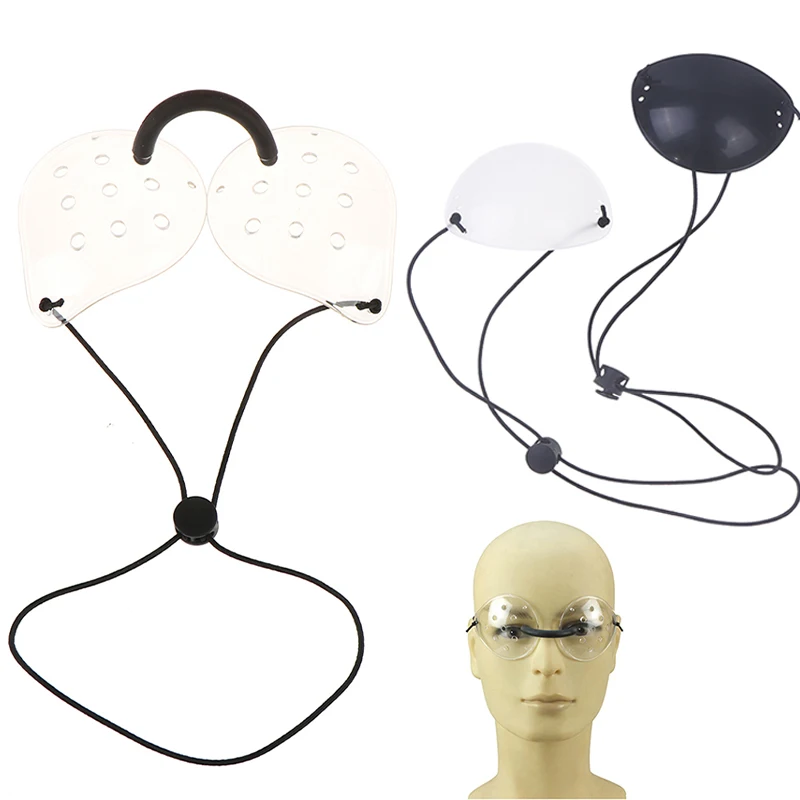 2 Styles Transparent Ventilated Eye Shield Plastic Eye Shield with Holes Needed After Cataract Surgery Eye Protection