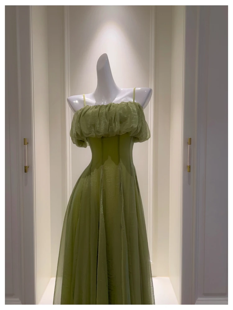 Ele مخصص الزفاف Maidslong Sundrenn Offoulder السباغيتي حزام منتجع الملابس عالية Faion مصممة ثوب