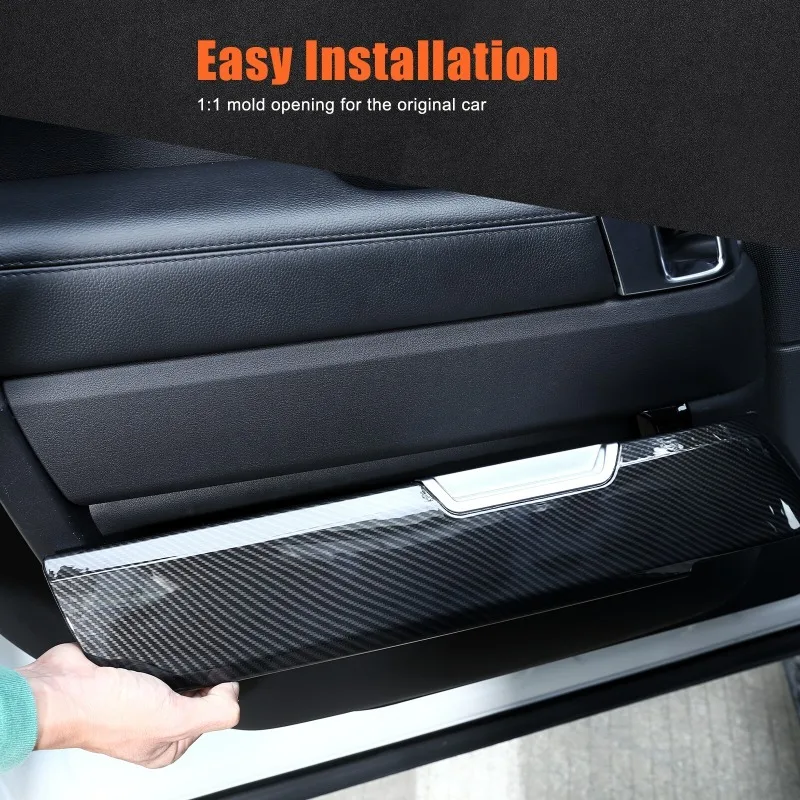 

Для Land Rover Range Rover Sport 2014-2017: Декоративные накладки на внутренние дверные панели из АБС-пластика под карбон, аксессуары для интерьера автомобиля