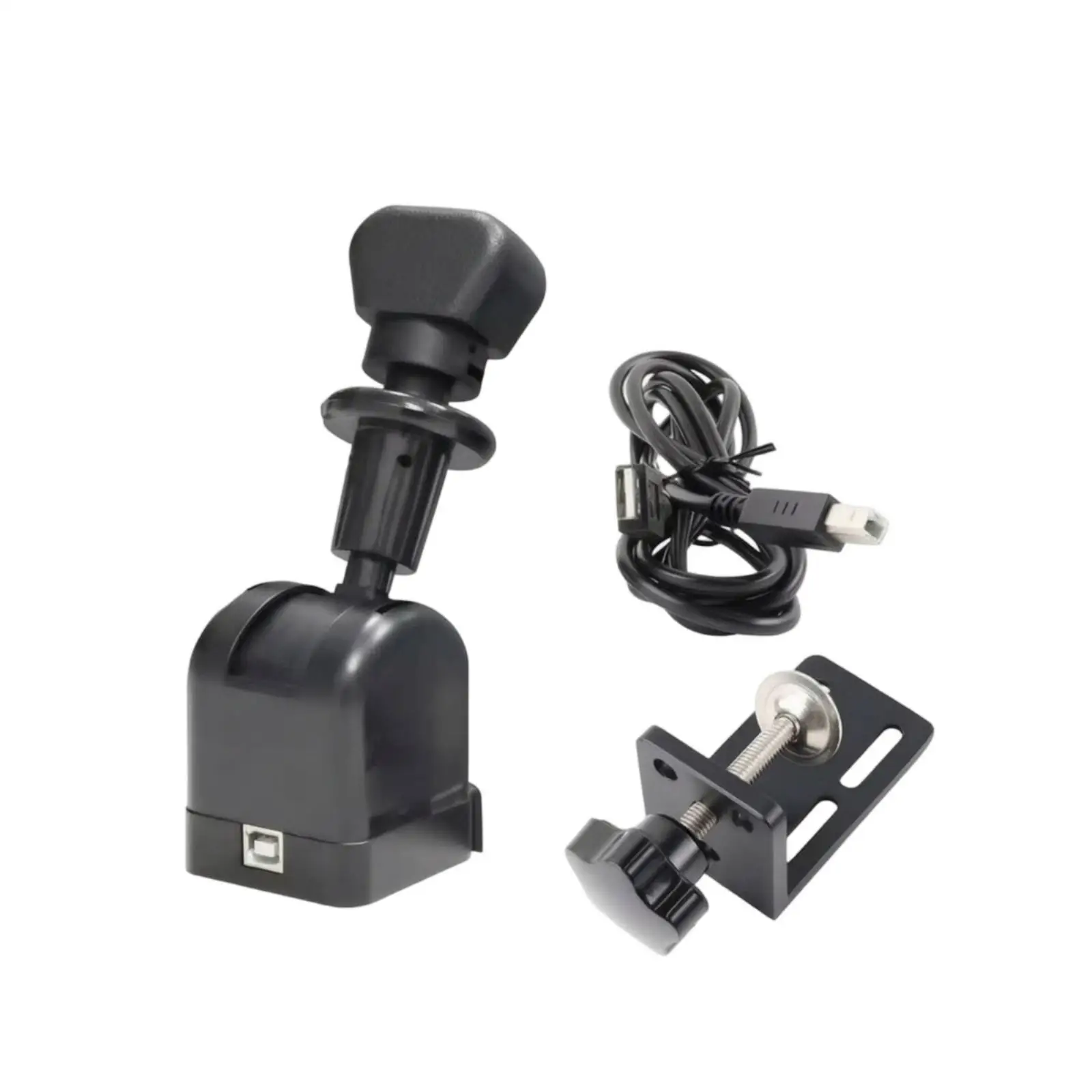 USB Gaming Truck Handbrake with Iron Frame and Plastic Grip for PC Simulator Racing Rig Setup
