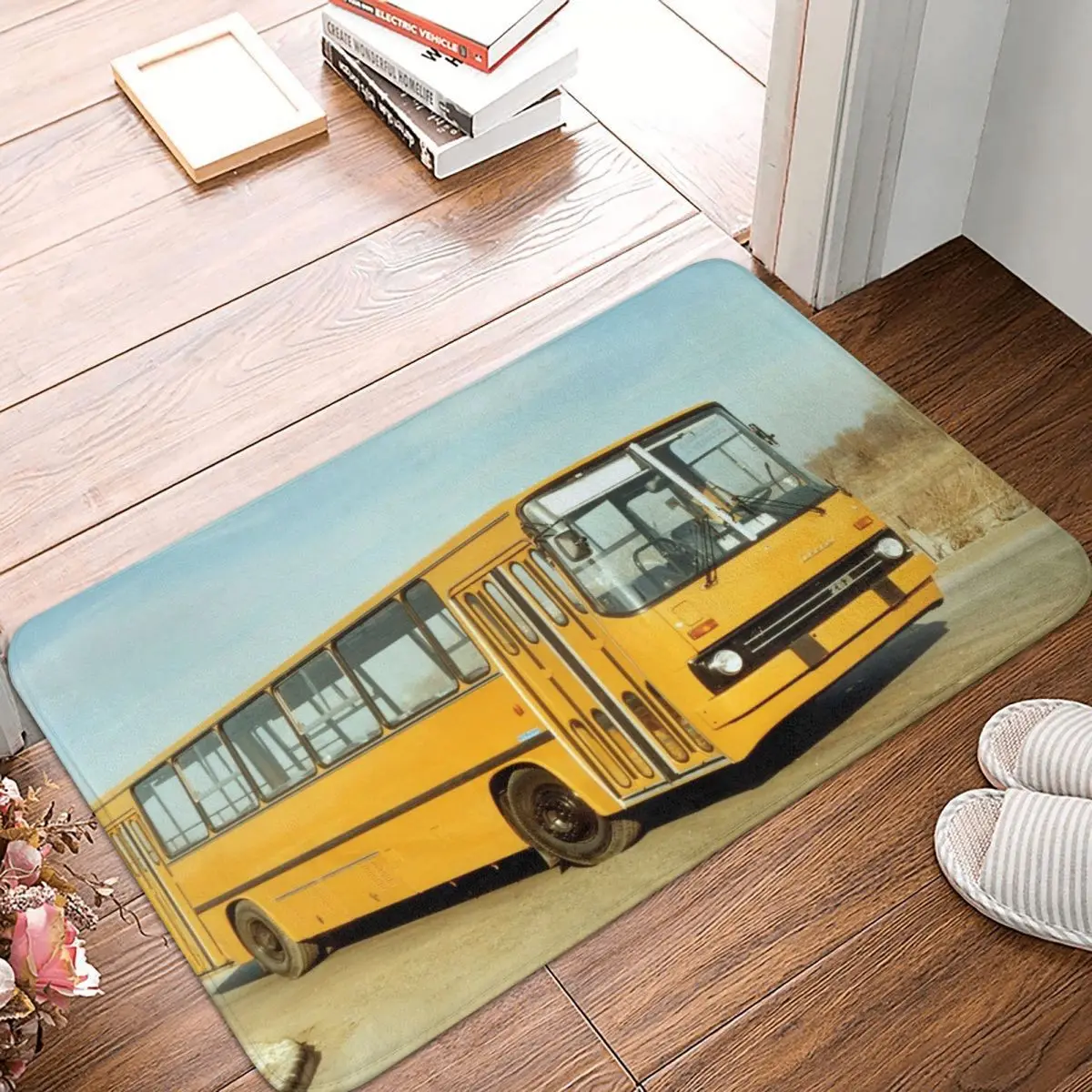 Ikarus 4 Yellow Car Doormat Bathroom Modern Polyeste Kitchen Balcony Mat Anti-slip Floor Rug Door Mat Foot Pad