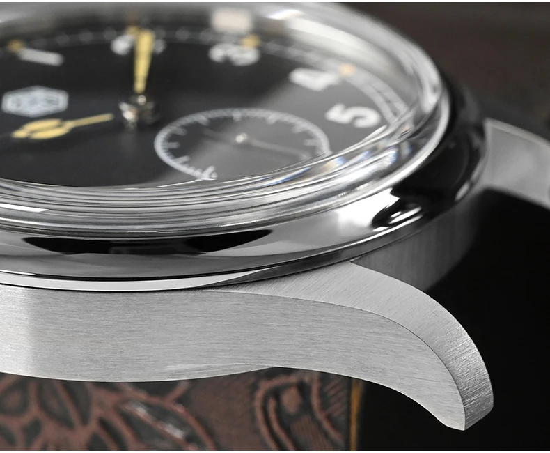 San Martin Men Aviator Watch Pilot 36mm Quartz Couple Wristwatch 10ATM Waterproof K1 Mineral Glass RONDA 6004 Nylon Strap