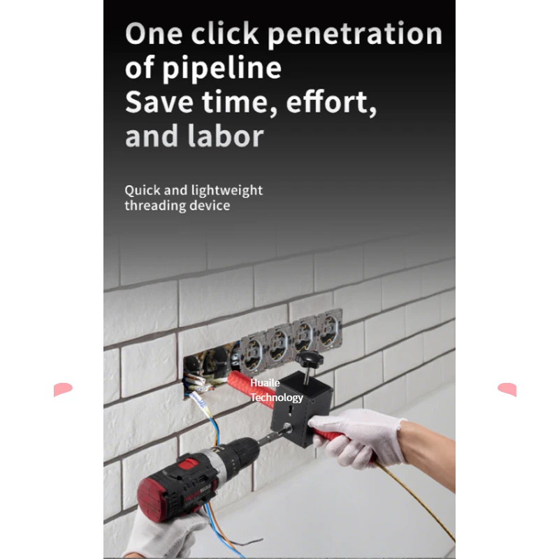 Factory Direct Sale Industrial & DIY Grade  Electrical Wire Electric Automatic Cable Pulling Machine Power Pipe Threader