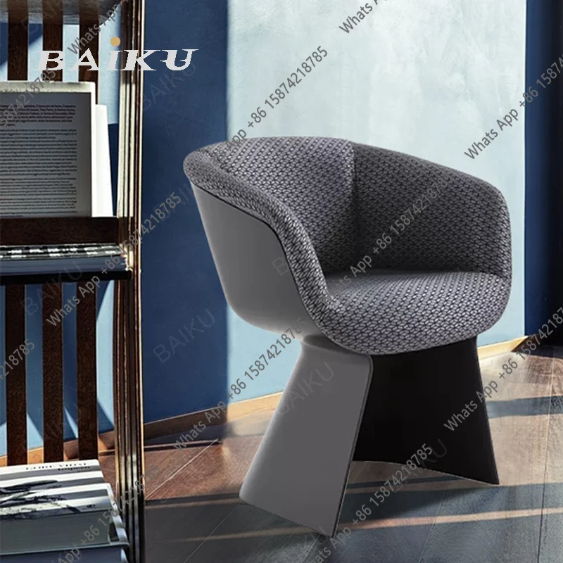 

Постмодернистская мебель класса люкс, для гостиной и офиса, простой дизайн из стеклопластика, диван с одним подлокотником, для отдыха