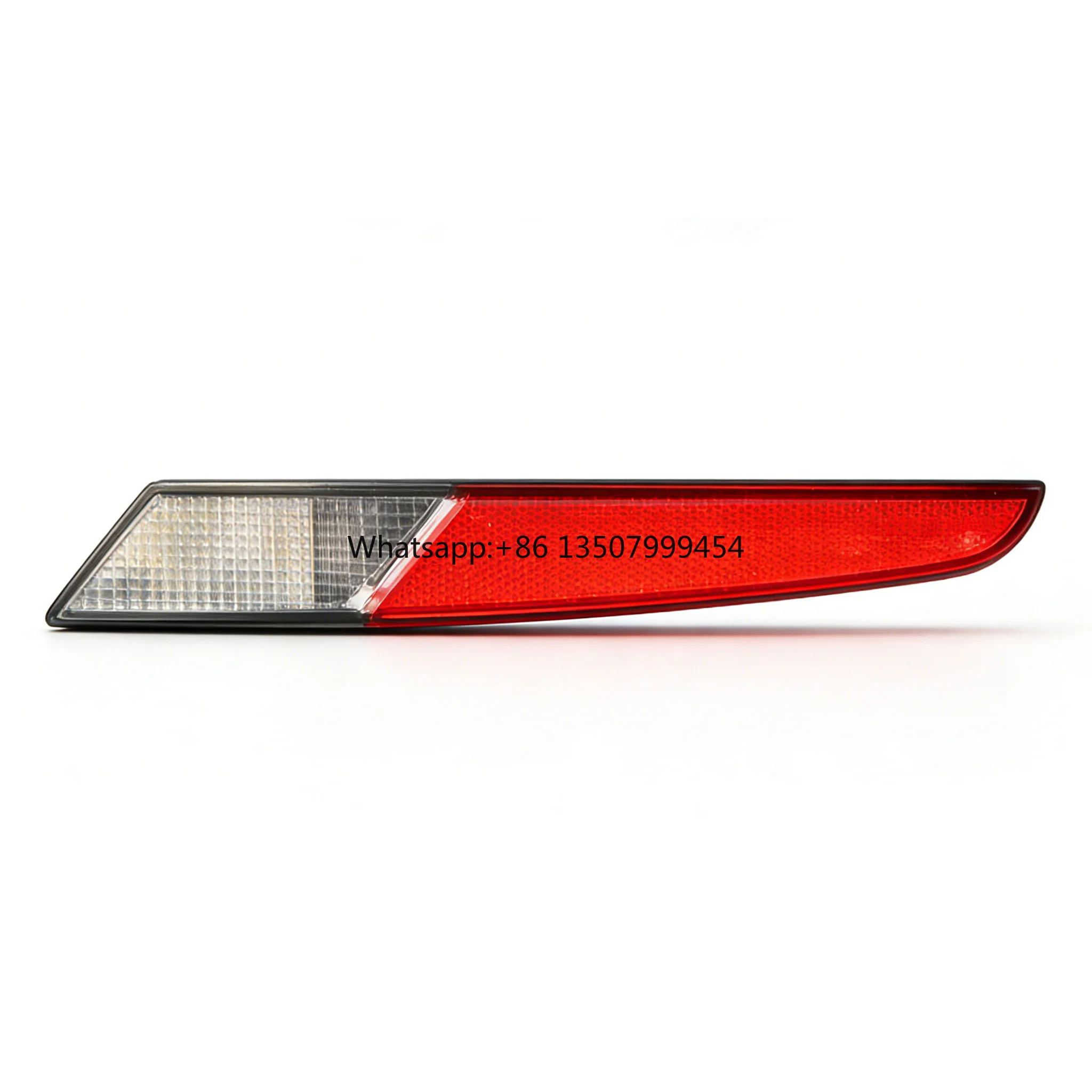 

V PLUS Rear Bumper Lamp Reflector Red & White Lens Durable ABS Plastic Direct Fit Auxiliary Safety Light 12V