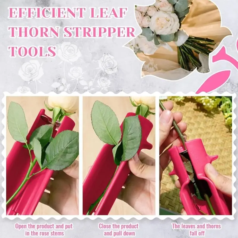 

Двойные флористические стриптизерши для розового стебля эффективный инструмент ABS для садоводства и украшения JOMD