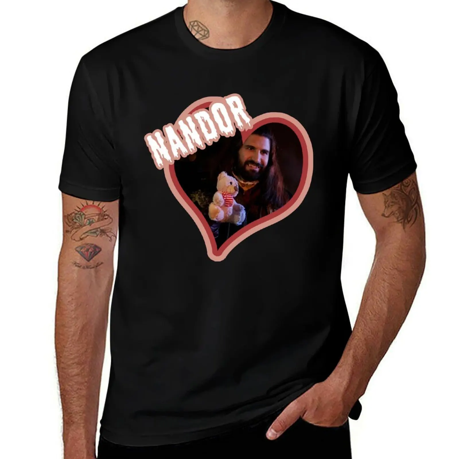 I Heart Nandor, Relentlessly T-Shirt Fashion Letter Print T-Shirt