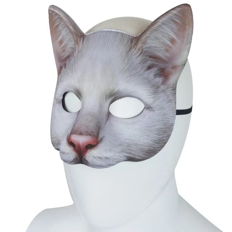 MASINIES Lot de 10 masques vierges pour chat à peindre soi-même - Masques d'animal - Masques de costumade, de fête costumée pour Halloween (10 pièces MASINIES Lot de 10 masques vierges pour chat à peindre soi-même - Masques d'animal - Masques de costumade, de fête costumée pour Halloween (10 pièces