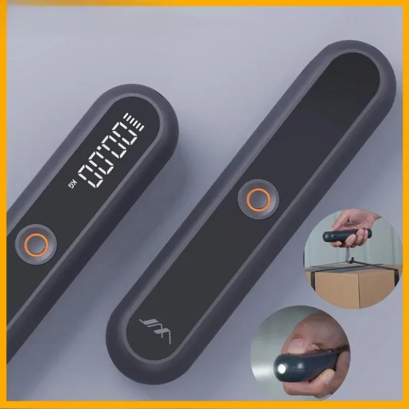 

Portable Digital Luggage Scale - Mini Flashlight Type-C Rechargeable 30kg Weighing Tool