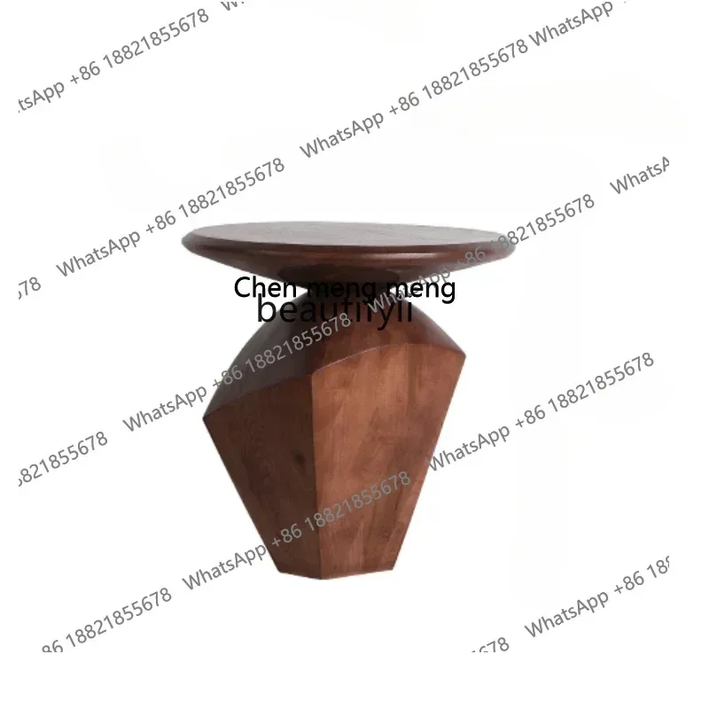 

X Retro Living Room Sofa Solid Wood Side Table Decoration B & B Tea Room Coffee Table High-Grade BedsideA