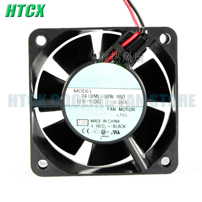 

New 6025 6CM 12V0.26A Double Ball High Air Volume Chassis CPU Fan 2410ML-04W-B50