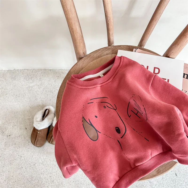 2025 Children's Autumn Clothing New Boys Winter Hoodie Japanese Korean Version Girls Fleece Hoodie 5