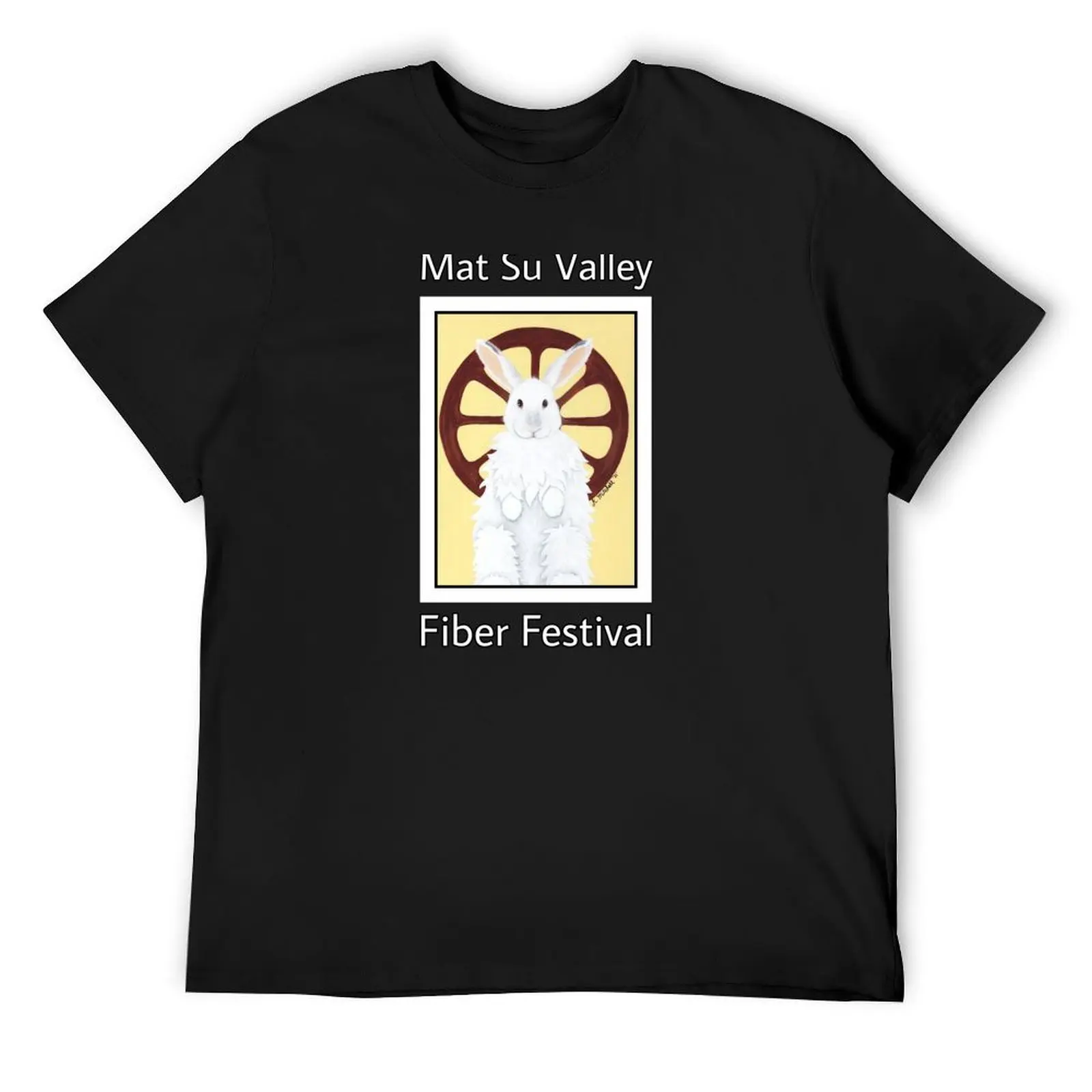 Mat Su Valley Fiber Festival 2021 T-Shirt graphic t shirt vintage kawaii clothes graphic tee shirt Men's cotton t-shirt