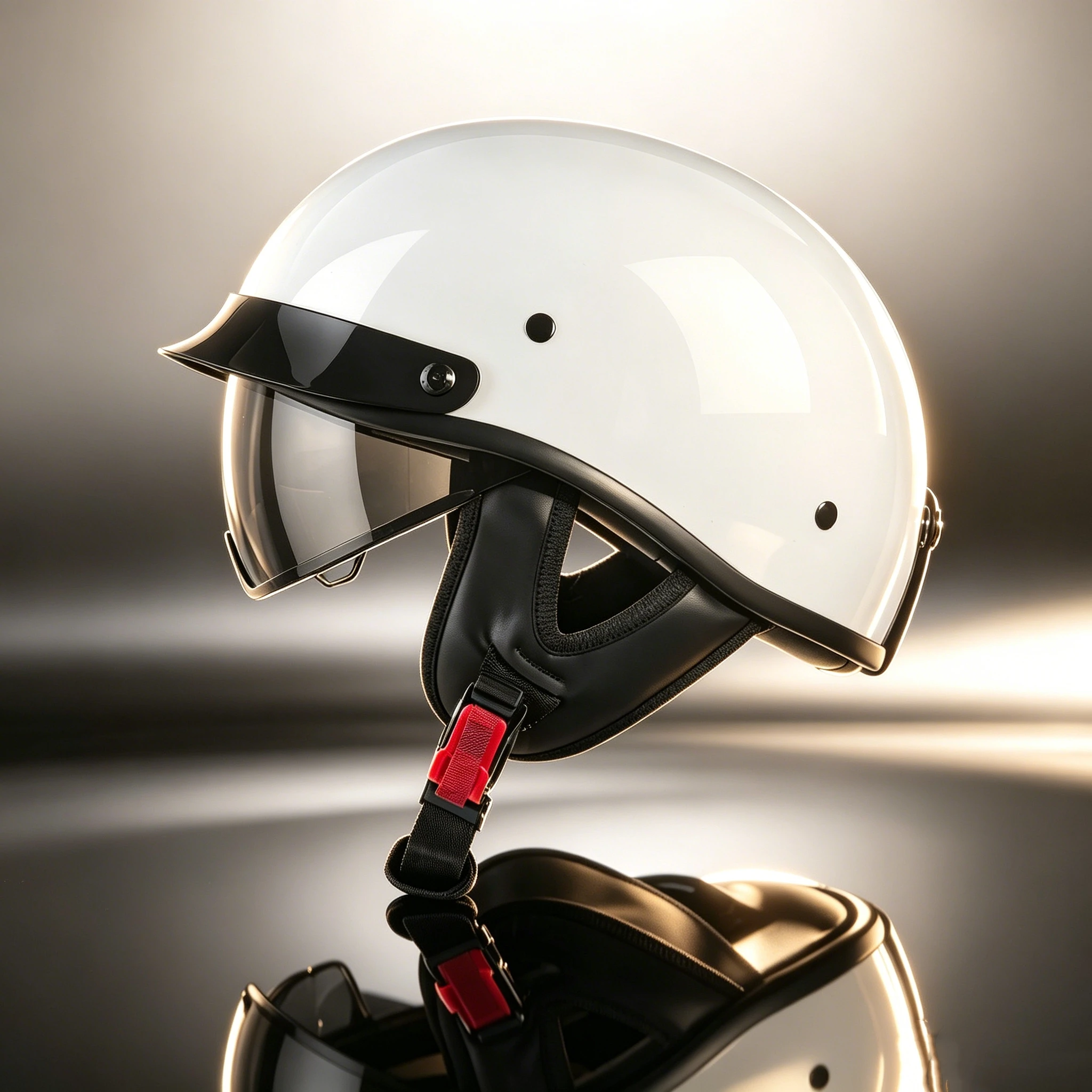 Stylish Half Coverage Motorcycle Helmet with Dual Sun Visor, Lightweight Scooter Helmet for Men Women Youth