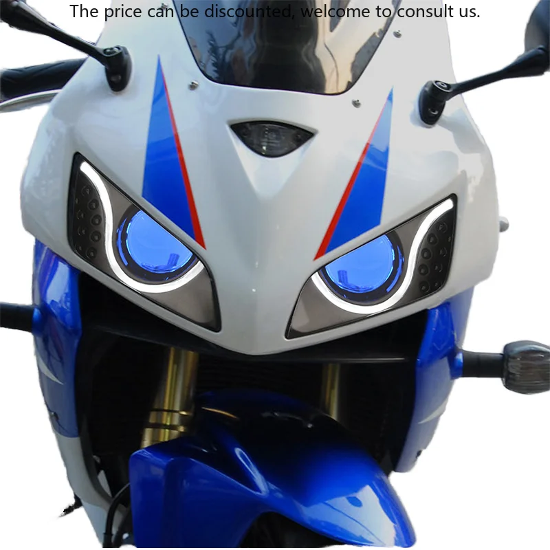 

Hondaa CBR600RR 2003-2006 New Condition ABS Material LED Optical Fiber Headlight Assembly 6000k Motorcycle Lighting Systems