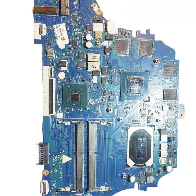 For HP 17-CD Laptop Motherboard LA-J651P Mainboard with I5-10300H I7-10750H CPU GPU GTX1650TI 100% Tested Ok