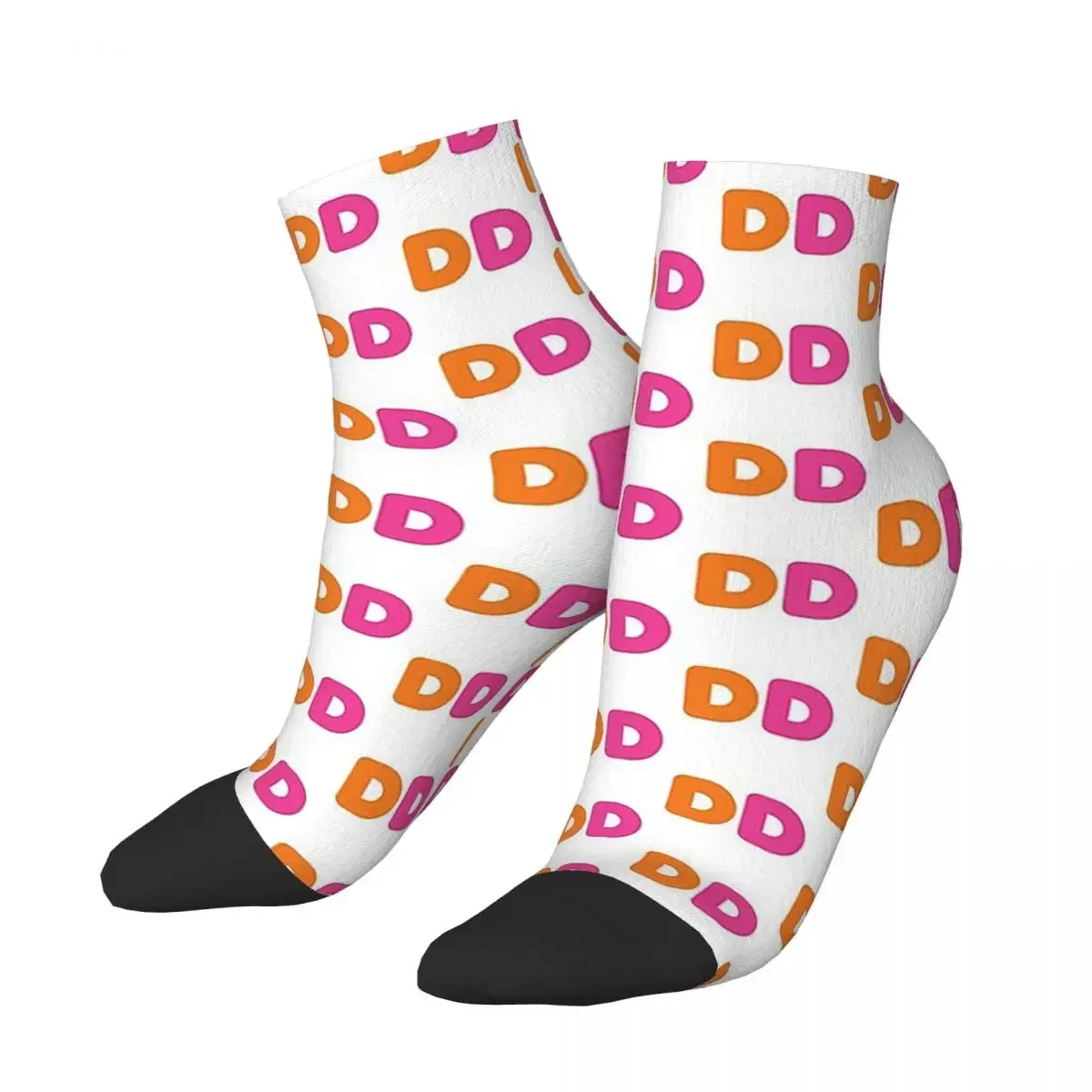 I Love Dunkin Donuts Socks Harajuku High Quality Stockings All Season Socks Accessories for Unisex Christmas Gifts