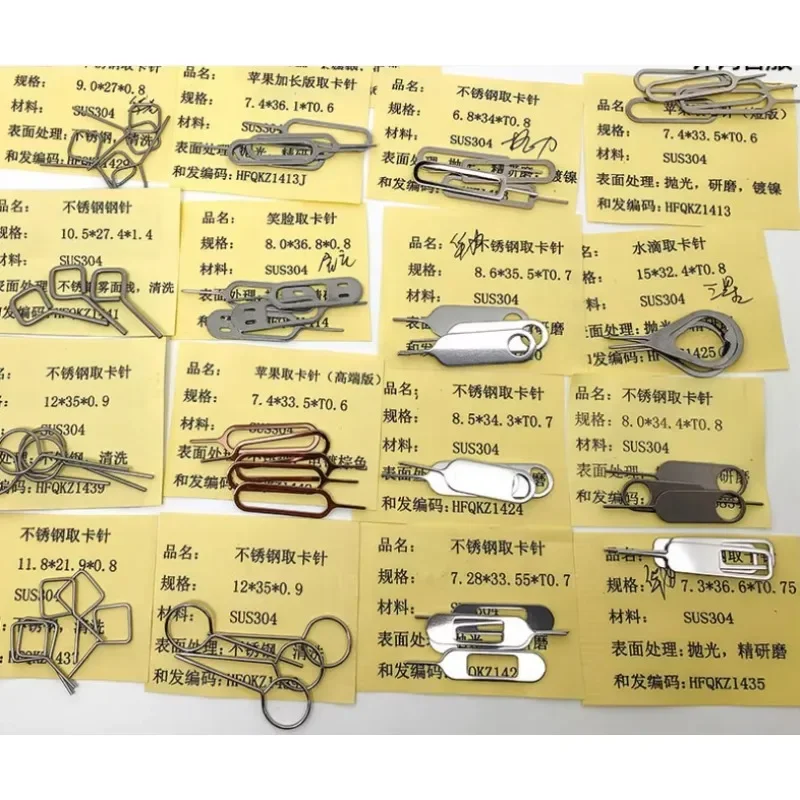 Pino de ejeção de remoção de bandeja de cartão Sim com agulha de aço inoxidável em estoque e OEM para telefone