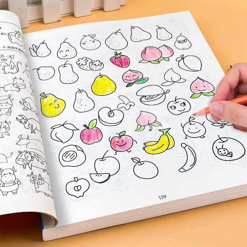 12000 Children's Sketching Textbook Books for Sketching Hands on Sketching Enlightenment Textbook