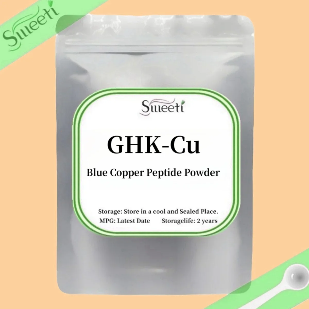 High Pure 99% Copper Peptide Powder Tripeptide Ghk-cu Free Shipping