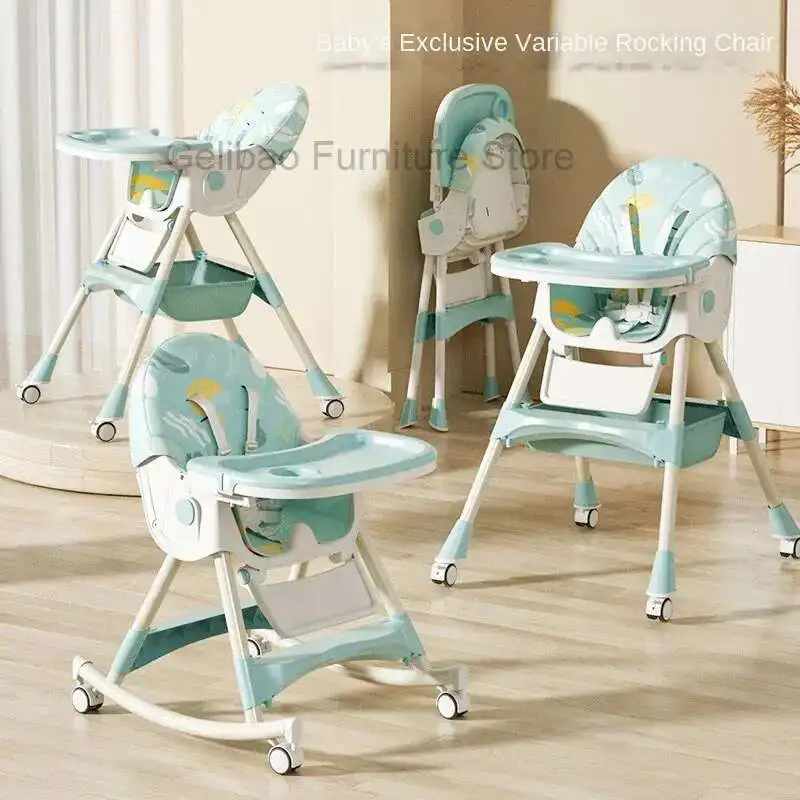 Realife Children's Baby Dining Chair Baby 0-4 Years Old Dining Table Growth Chair Foldable Multifunctional Portable For Eating