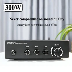 300W*2 High-Power 2.0 Channel TPA3255 Digital Power Amplifier Bluetooth 5.0 Hifi Stereo AMP For Audiophile Use NE5532P*4 Chip