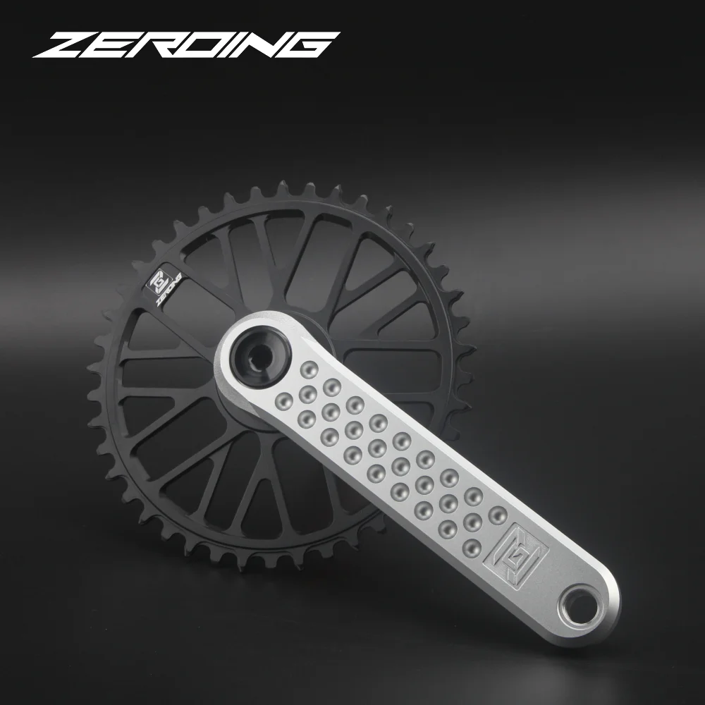 ZEROING Road Folding Bicycle Crankset 10/11/12speed Single Chainring 40/42/44/46/48T With Bracket Bottom BSA For Gravel Bike