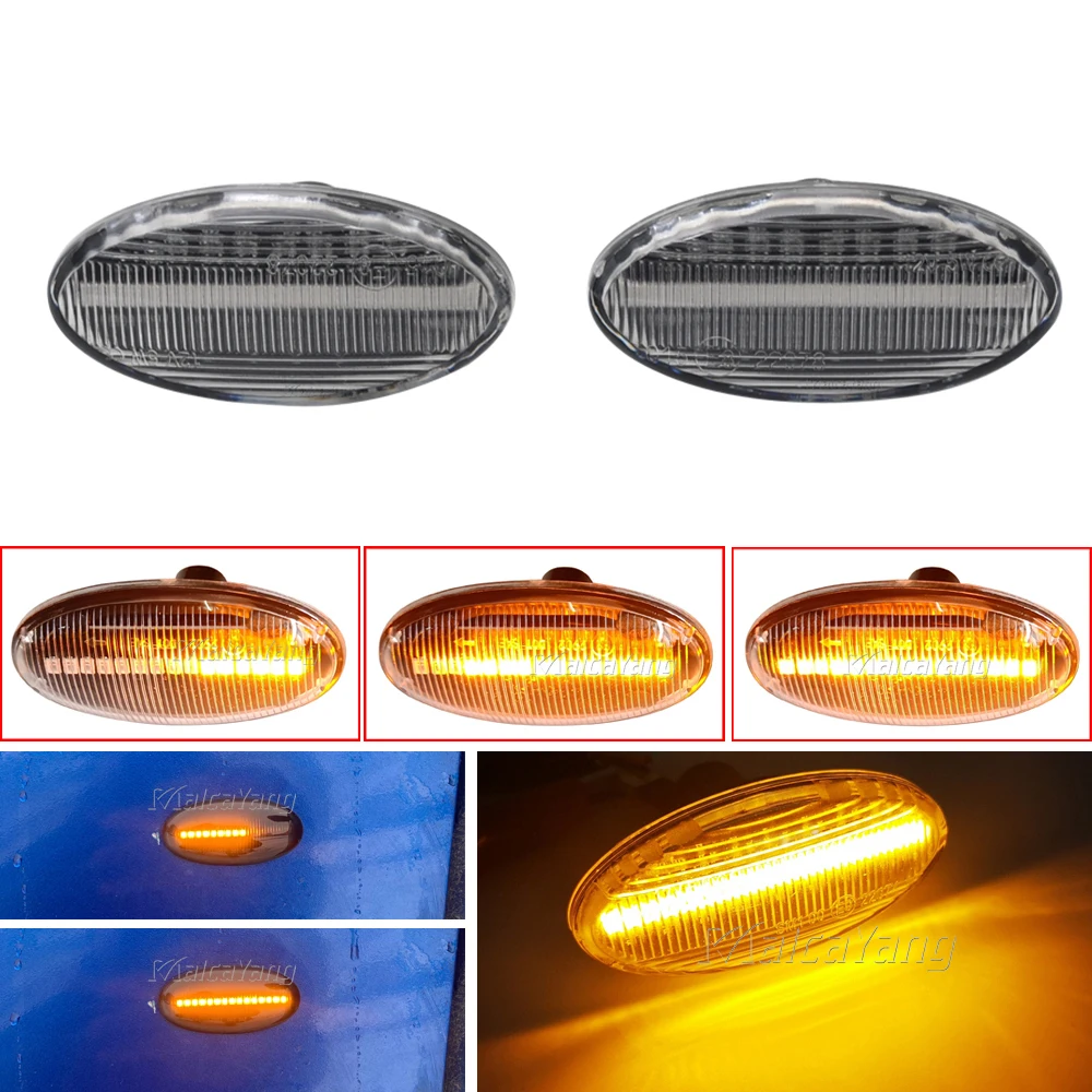 For Mazda 2 3 5 6 BT-50 MPV II Turn Signal Side Marker Light LED Dynamic Flasher Repeater Blinker 2006 2007 2008 2009 2010