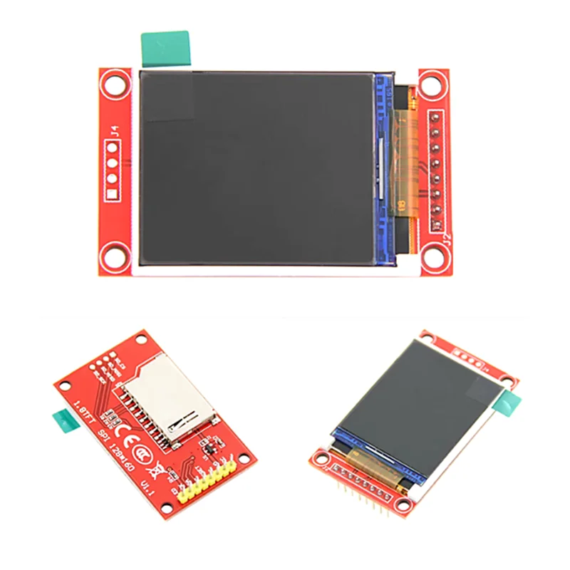 1,8 дюймовый TFT ЖК-дисплей модуль 128*160 разрешение цветной экран последовательный порт SPI 16 бит RGB 4 IO ST7735S драйвер для Arduino