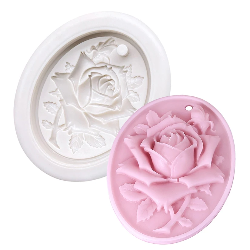 Blumen-Rosen-Aromatherapie Silikon-Zuckergussform Schokoladen-Cupcake-Backform Fondant-Kuchendekorationswerkzeuge
