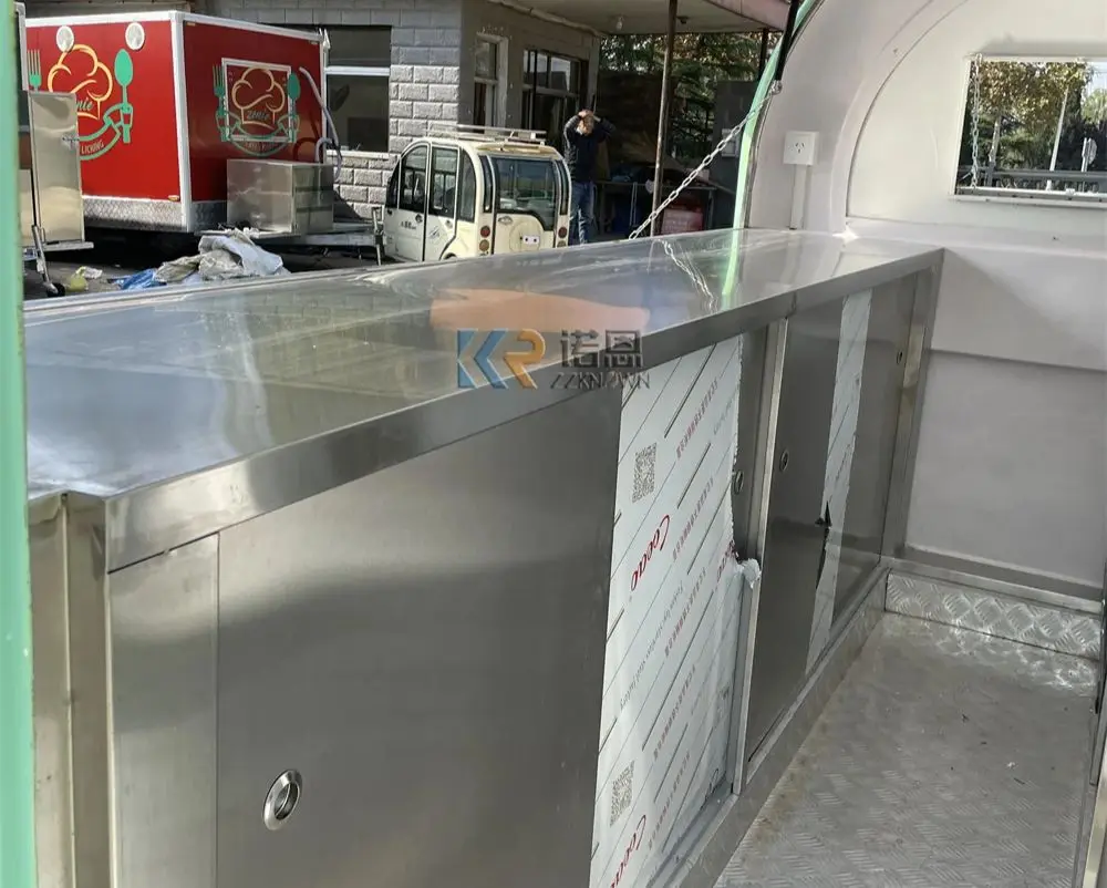 Camion de Concession Alimentaire, Cuisine Mobile, Café, Glaces, Collation, Kiosque, Remorque d'Aliments pour Hot Dog, Équipement de Cuisine Personnalisé