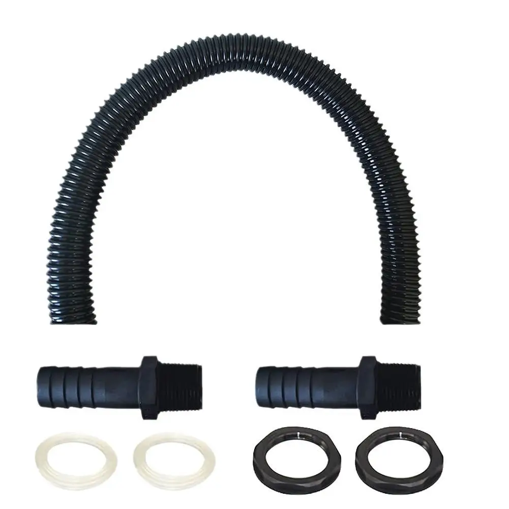 

Rain Barrel Connection Hose With 2 Hose Nozzles For IBC Containers Tanks Buckets Connecting Easy To Replace