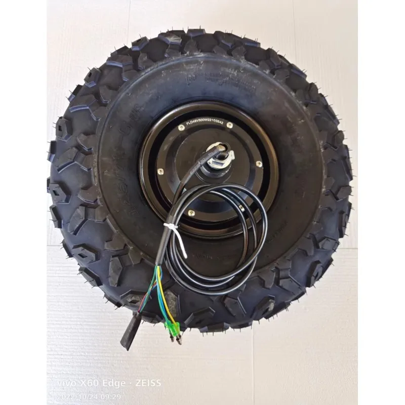 24V 36V 48V 350W 500W All Terrain Dual Axle Electric Unicycle Engine Off-road Rough Tires 14.5-inch Brushless Wheels