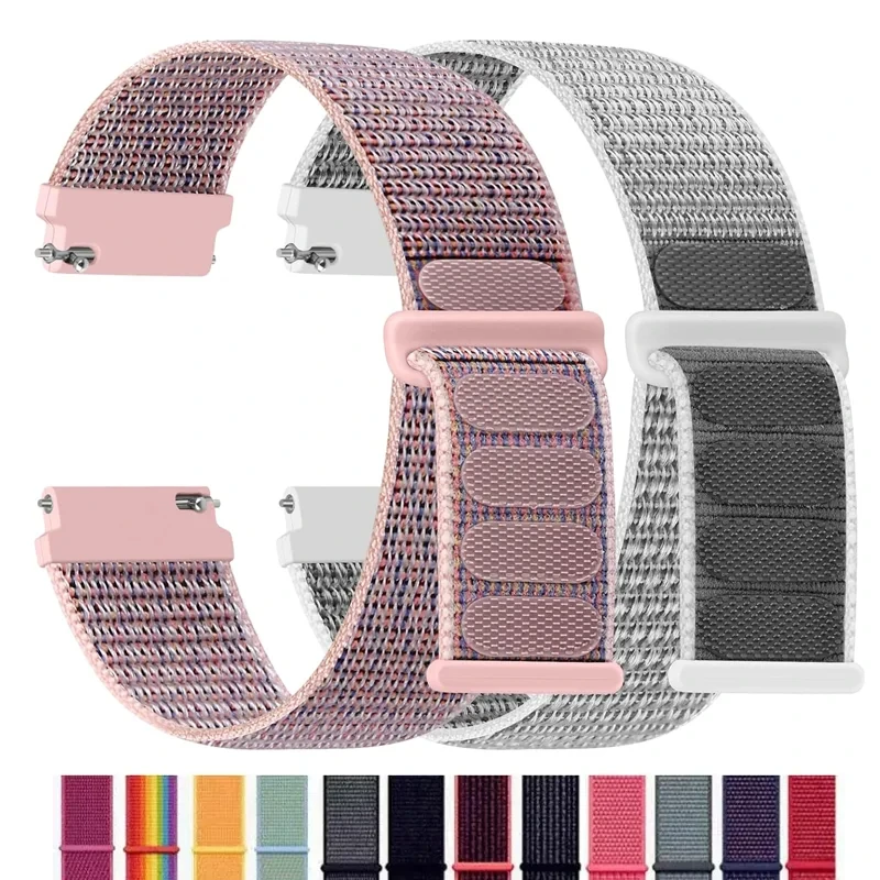 20mm/22mm watch band For Amazfit GTR/GTS 4-3-2-2e/GTR 42mm-47mm/bip-U-S-lite Nylon Loop strap sport correa amazfit gts 4-2 mini