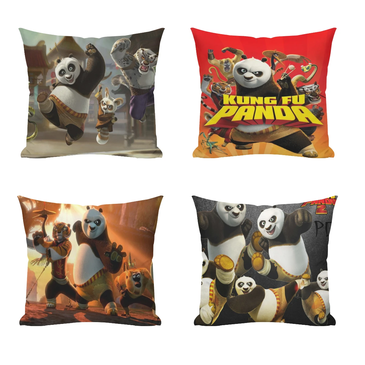 

K-Kung Fu Panda Cushion Cover 45x45cm Home Decor Sofa Pillow Home Pillowcase