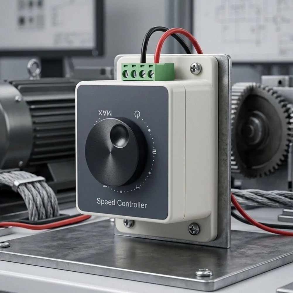 DC10-60V 20A Waterproof For PWM Controller For DC Motor For Pulse Width Modulator With Screw Terminals For Industrial Automation
