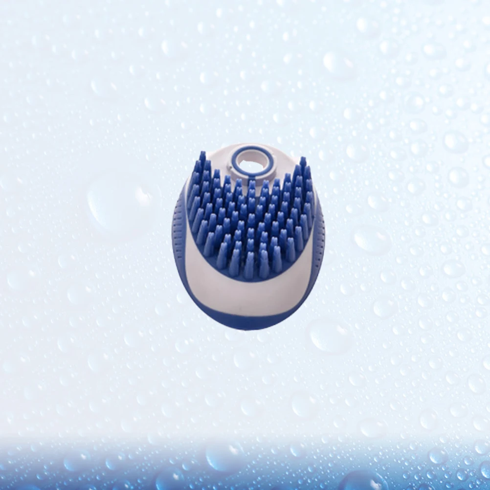 

1pc Pet Bathing Massage Brush For Dog Cat Shampoo Dispensing Hair Care Tool Stretchy Skin-Friendly Grooming Green Color