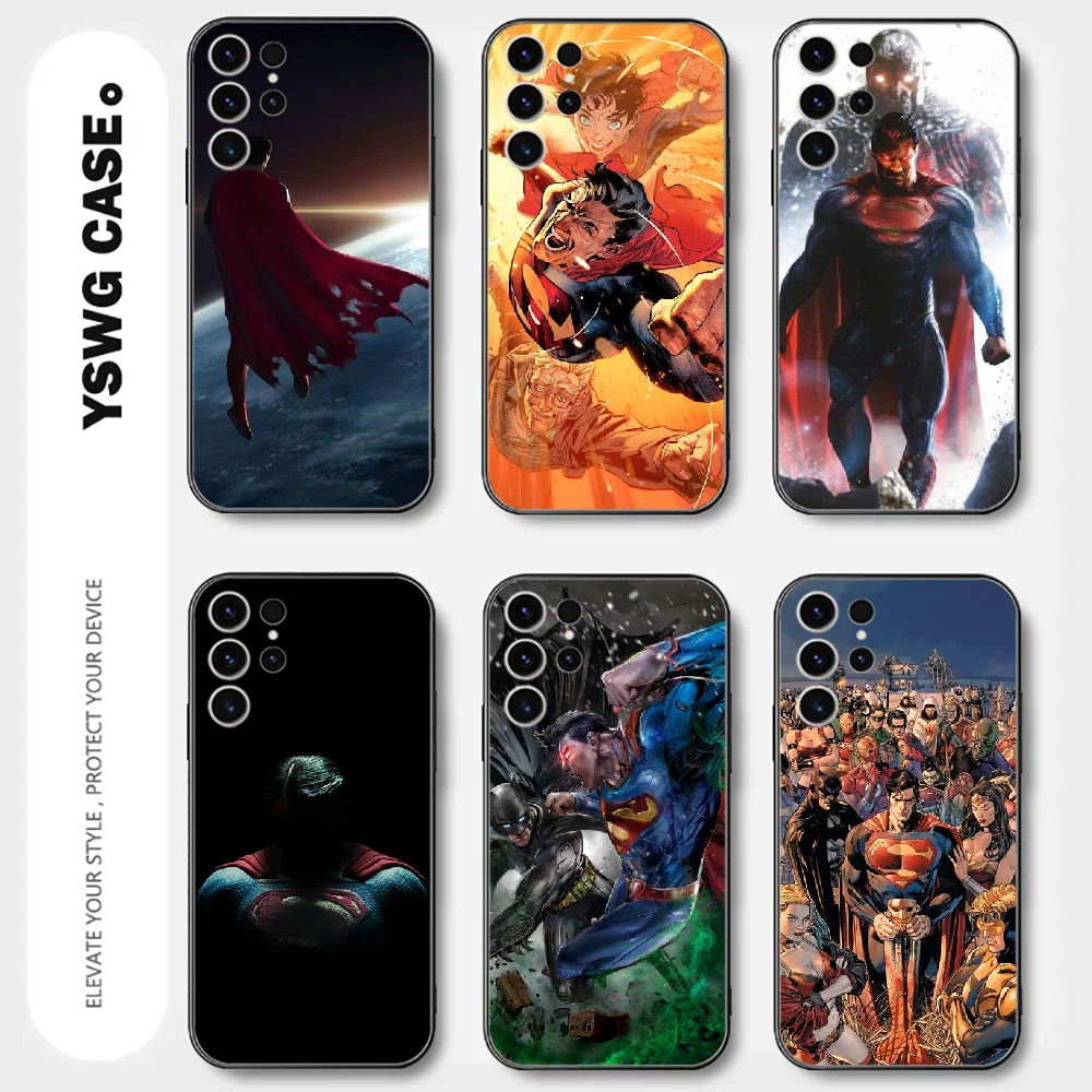 Hero Superman Phone Case For Samsung Galaxy A S 20 21 22 23 12 13 32 33 34 51 52 53 54 71 FE Ultra Plus Cover