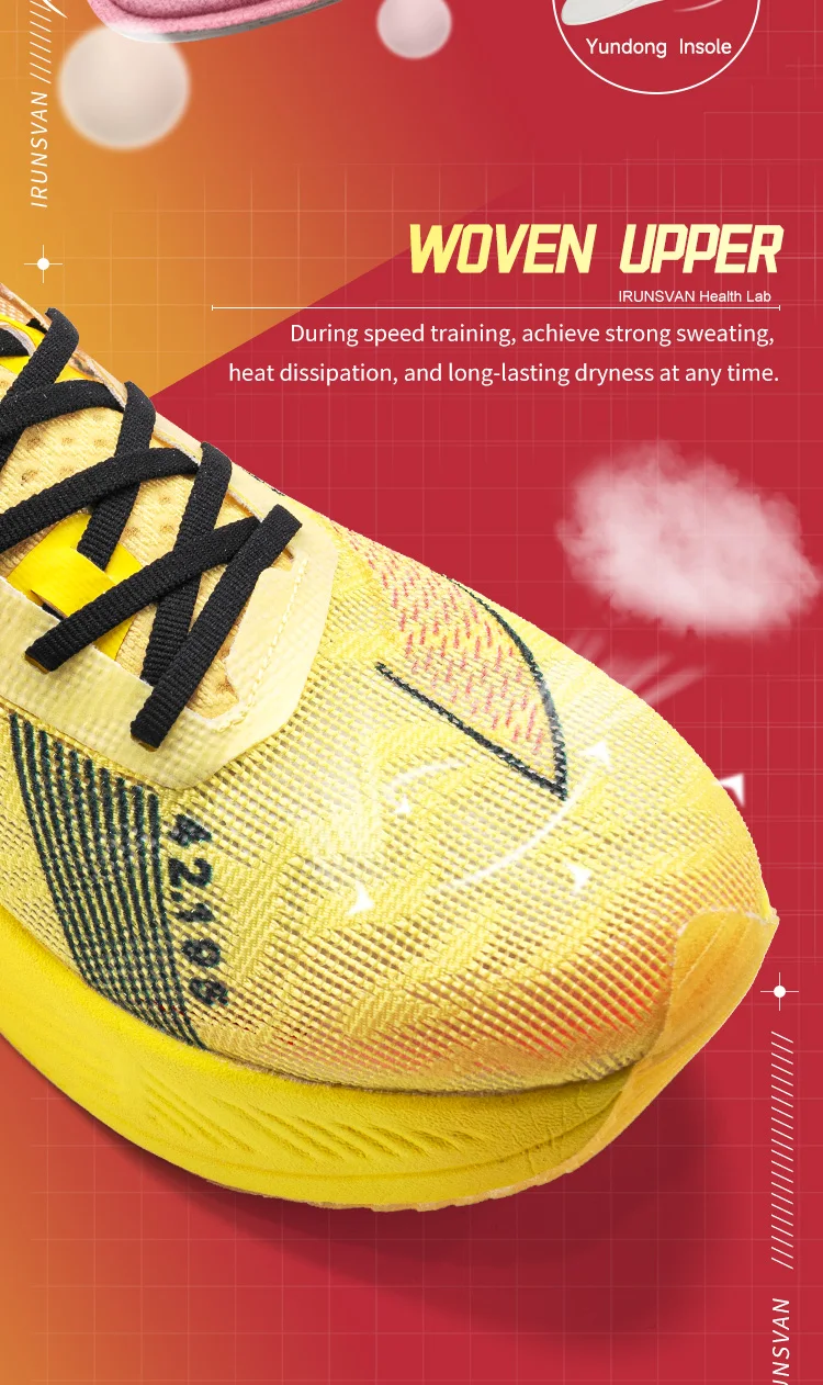 IRUNSVAN Volle Palm Nylon Carbon Platte Marathon Sportschuhe Männer 2024 Hohe Qualität Atmungsaktive Stabilität Gepolsterte Rebound – Detail 14
