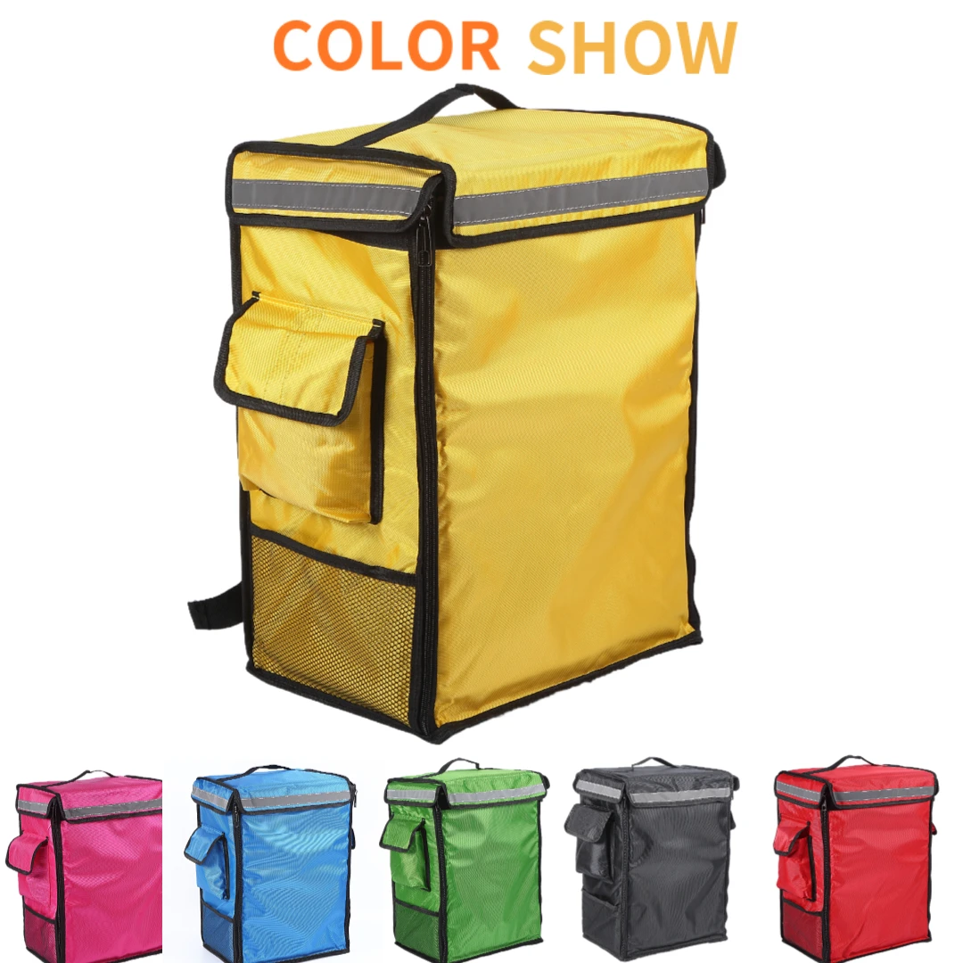 42L large thermal insulation refrigerated bag backpack with compartment food transportation bag