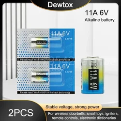 2PCS 6V Alkaline Dry Batteries 11A MN11 L1016 Long Last Power Battery for Anti-theft Lock PVC Package Drop Ship