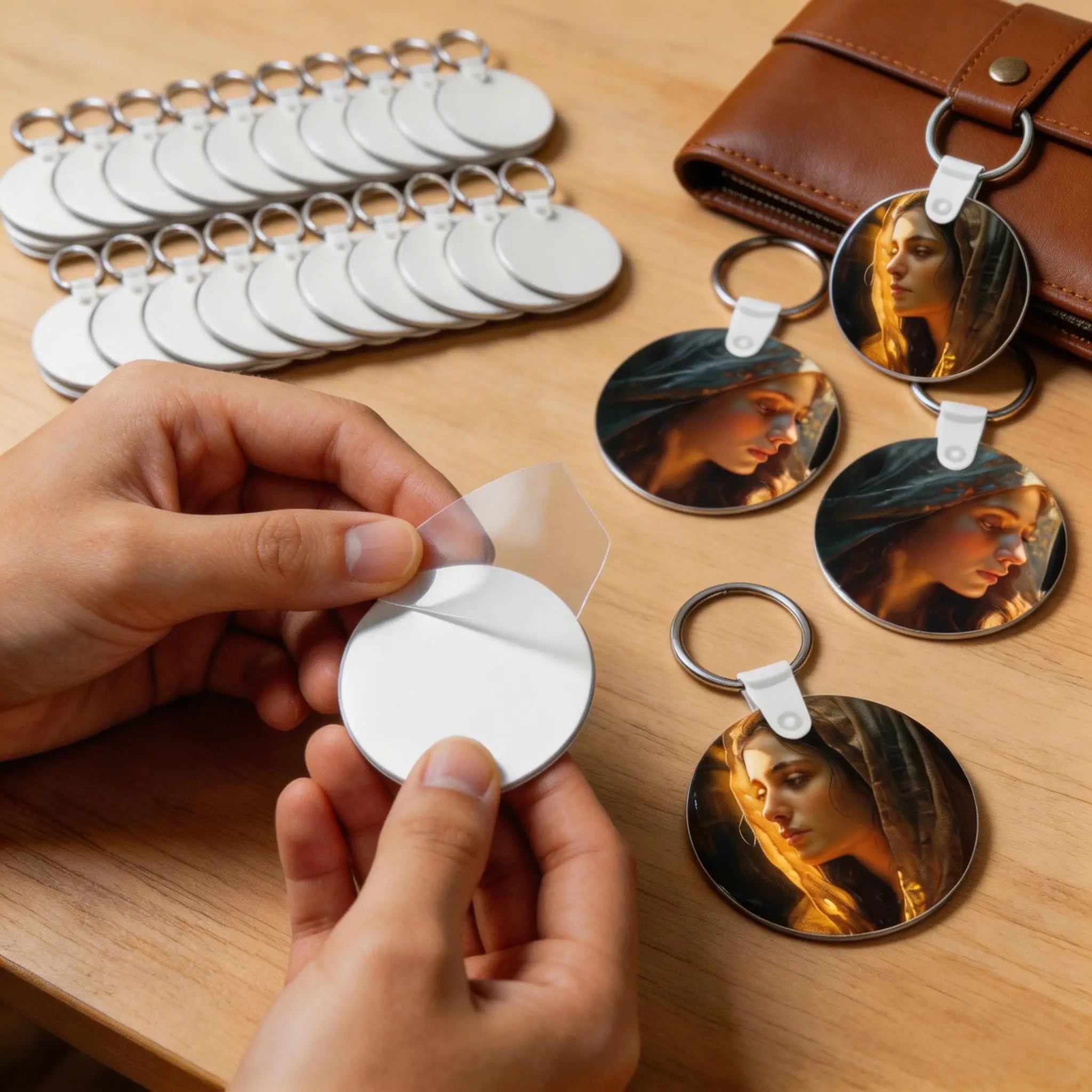 150 pçs sublimação chaveiro em branco em massa retângulo redondo sublimação em branco chaveiro conjunto com anéis clipes para diy chaveiro