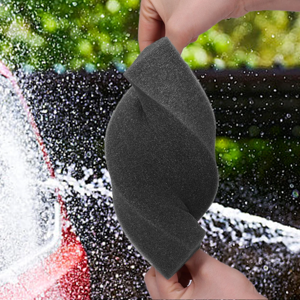 1/6PCS Car-Washing Sponge Black High Density Polishing Waxing Cleaning Sponge Block Window Bath Kitchen Household Cleaning Tools